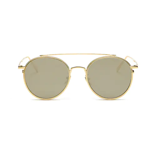 Hipster Frames of Golden Avaitor Glasses
