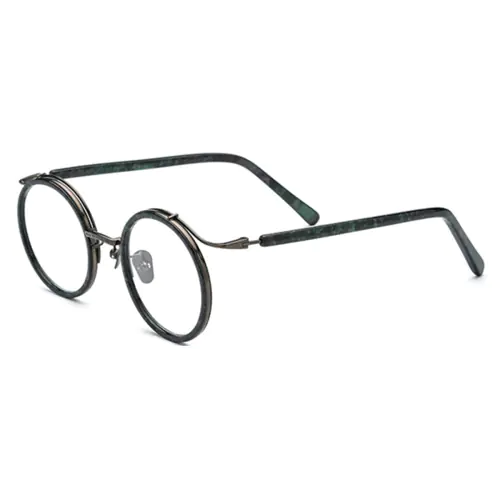 Round Browline Glasses Special Design frame for High Prescription
