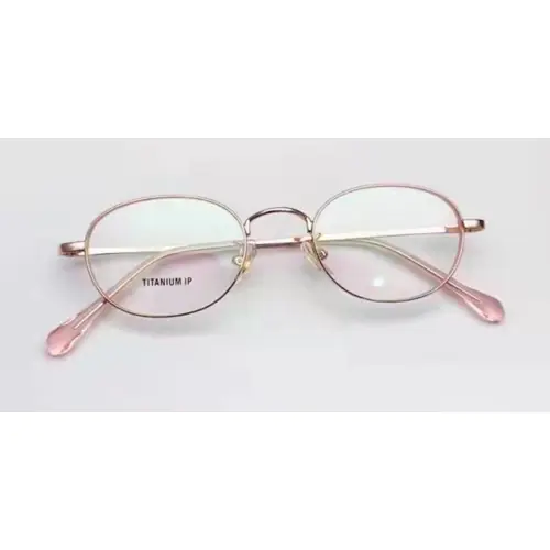 High Prescription Titanium Womens Eyeglasses Frames | Small Oval-Rose Gold