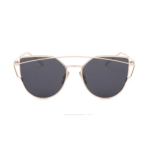 Hipster Sunglasses Oval Face Aviator Frames-front