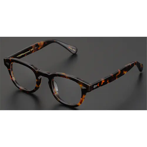 Johnny Depp Horn Rimmed Clear Glasses | 2023 Clear Glasses Trend-Tortoise-Big