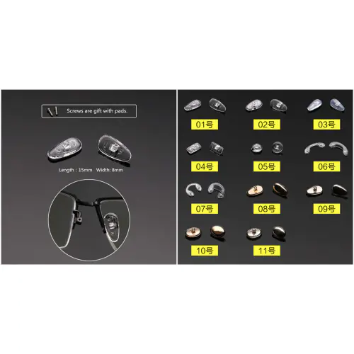 nose pads for glasses made of silicon
