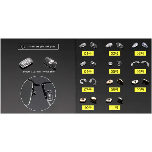 Parts of glasses-2 Pair of nose pads silicon made