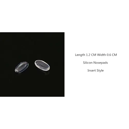 Snap on Nose Pads for Glasses Length 1.2cm Width 0.7cm