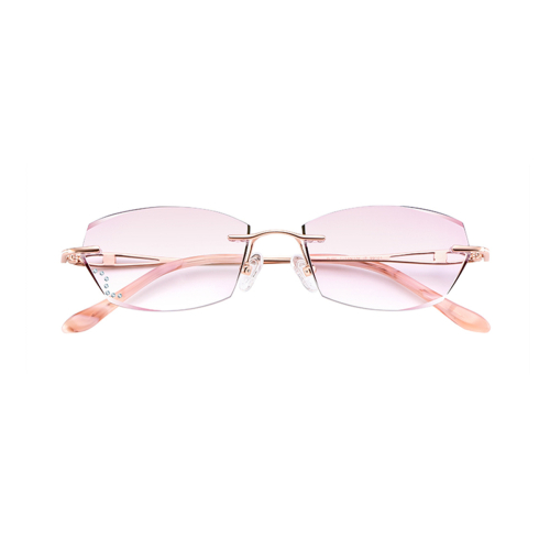 Octagonal Braque Prescription Titanium Rimless Glasses FramesFashion Rimless Collections Framesfashion