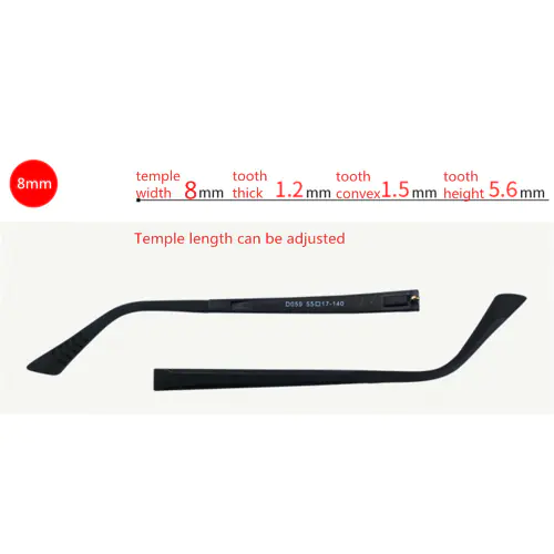 Adjustable Eyeglasses temple for eyeglasses repair