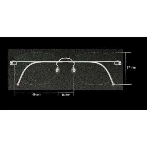 Embrace Individuality with Rimless Custom Eyeglasses Frames-Small