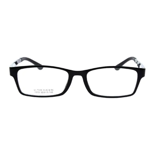 Rectangle Glasses for Oblong Face Cystal Black