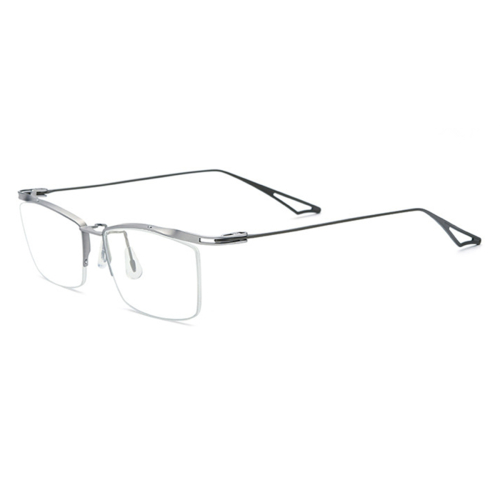 Titanium semi rimless eyeglasses outlet