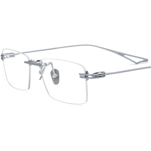 Screwless Hinge Eyeglasses Titanium Rimless Glasses FramesFashion Rimless Collections Framesfashion