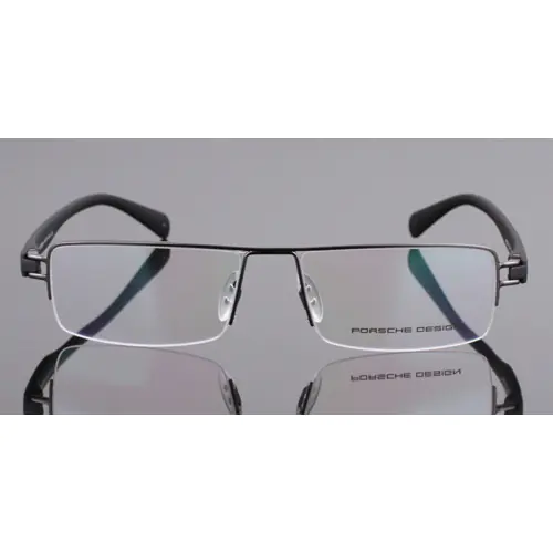 Sleek and Stylish Designs of Semi-rimless Titanium Glasses, Blending Durability with Fashion-Gun