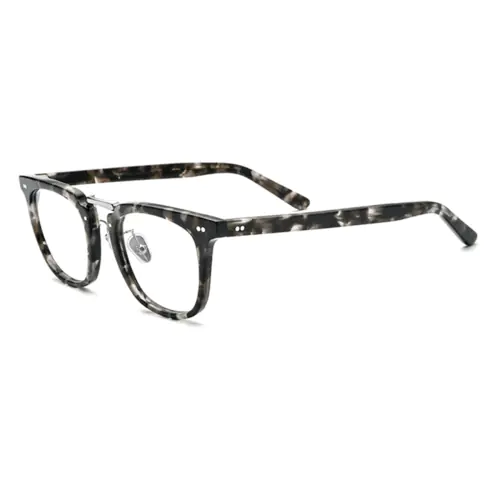Marble Pattern Acetate Rectangular Eyeglasses 