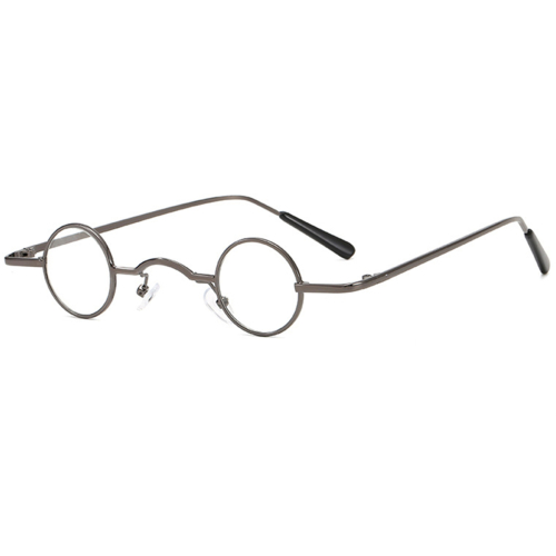 Best Super Small Round Glasses for Men, Gun Gray