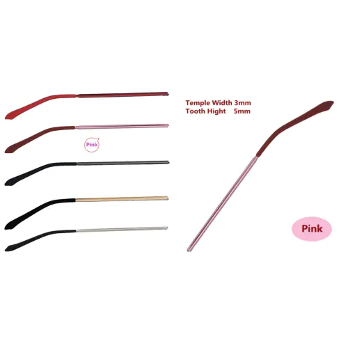Pink Eyeglasses Temple Replacement 3.0 mm