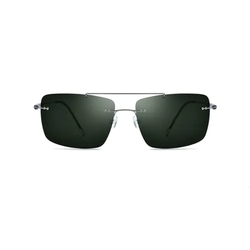 Titanium Rimless Aviator Glasses