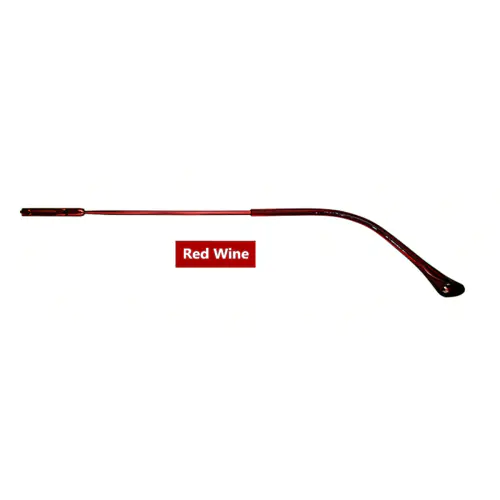 Wine Red Eyeglasses Temple 2.7 MM, Elastic Metal 