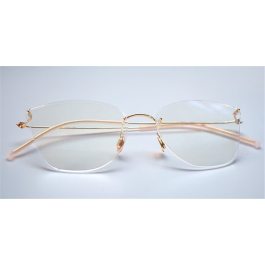 18 K Custom Made Rimless Real Gold Eyeglasses A Timeless Investment Framesfashion