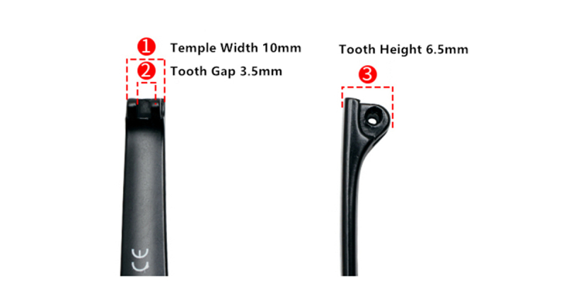 Eyeglasses temple for eyeglasses repair