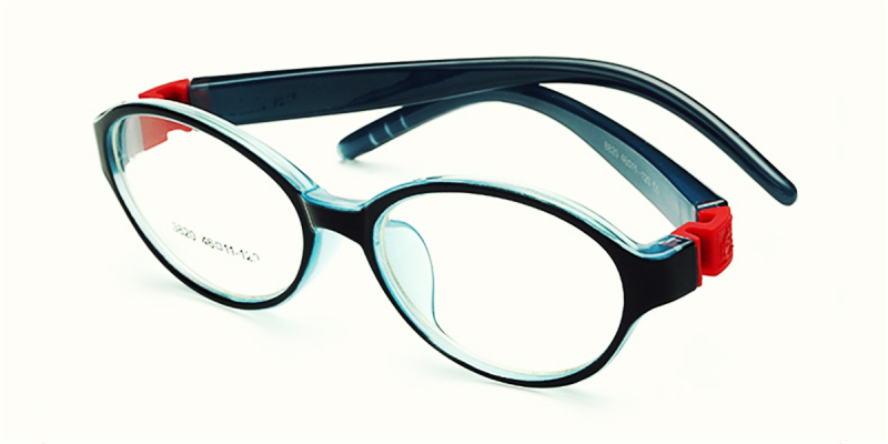 Toddlers Glasses with Super Flexible Acetate Frames, Black