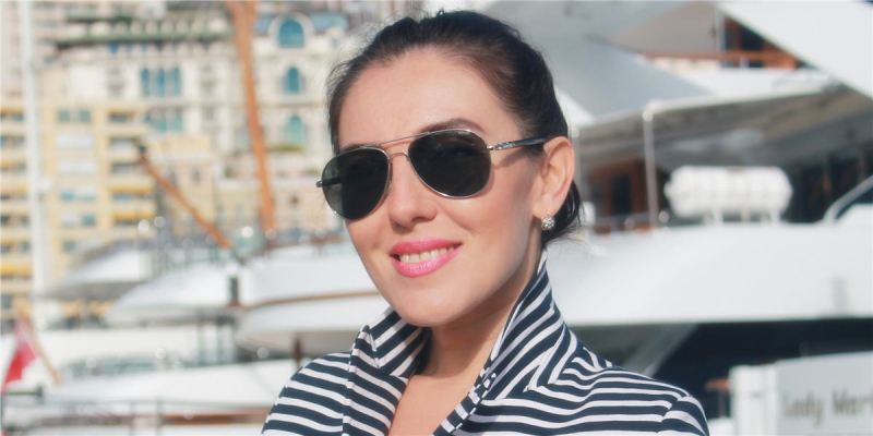 aviator eyeglasses silver  front