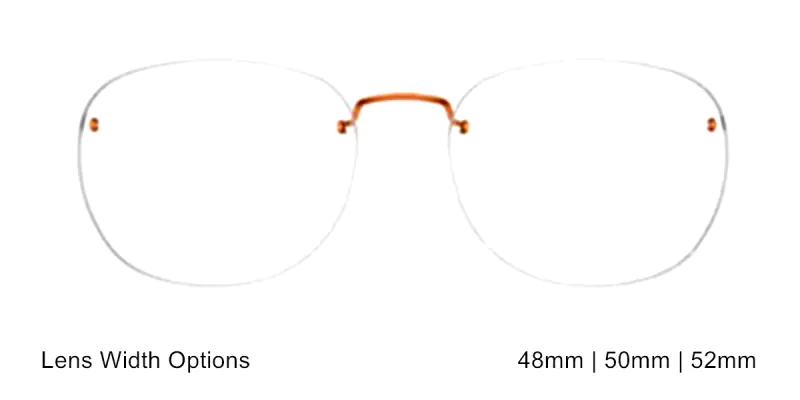 18 K Custom Made Rimless Real Gold Eyeglasses