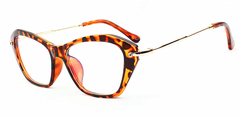 Tortoise Vintage Cat Eye Glasses diagonal