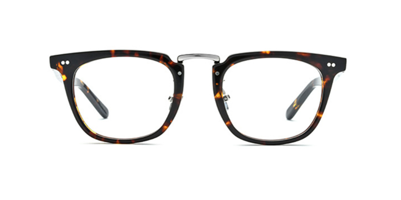 Tortoise Acetate Rectangular Eyeglasses 