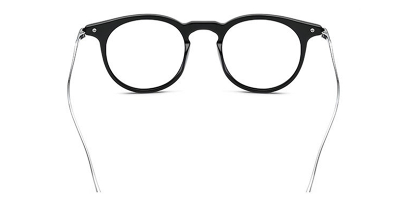 Titanium Browline Glasses