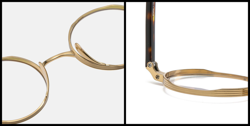 Small Round Titanium High Prescription Glasses Frames - Japanese Style
