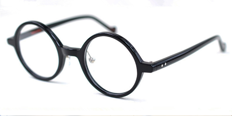 Acetate Vintage Small Round glasses for men-l