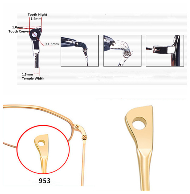 Glasses arm replacement, Metal Wire Temple