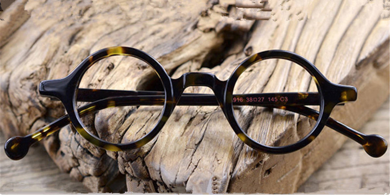 Acetate Vintage Small Round glasses for men