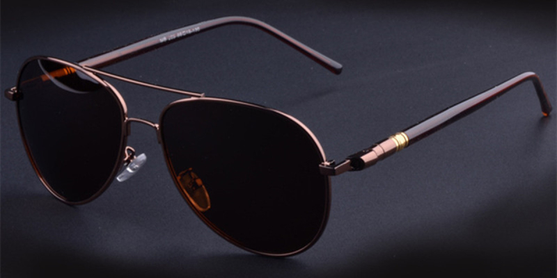 Aviator eyeglasses diagonal black