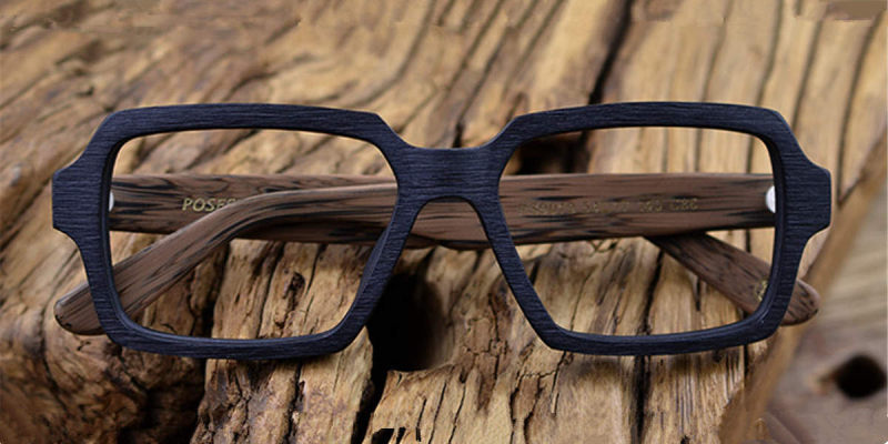 Faux Wooden Glasses Frames 