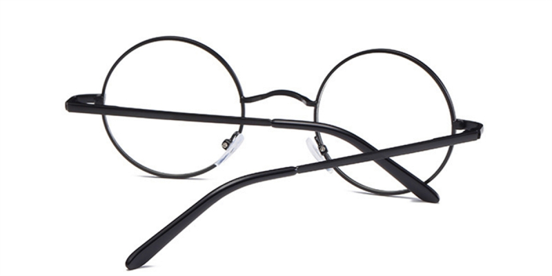 Discount round glasses for men, Black Retro-b