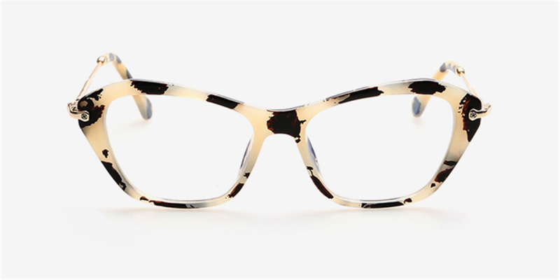 Best Zebra Cat Eye Glasses front