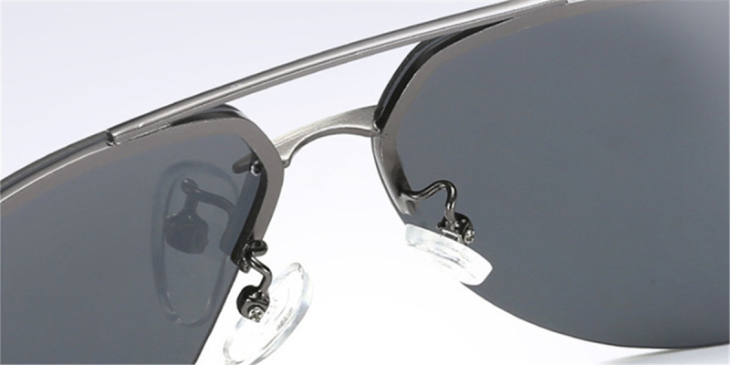 Mirror Rimless Sunglasses-d