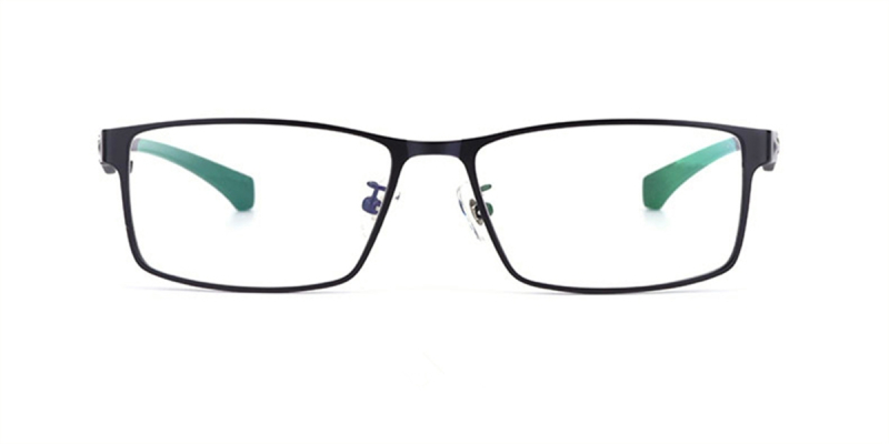 No line bifocals reading glasses, Black Titanium Alloy Frame-f