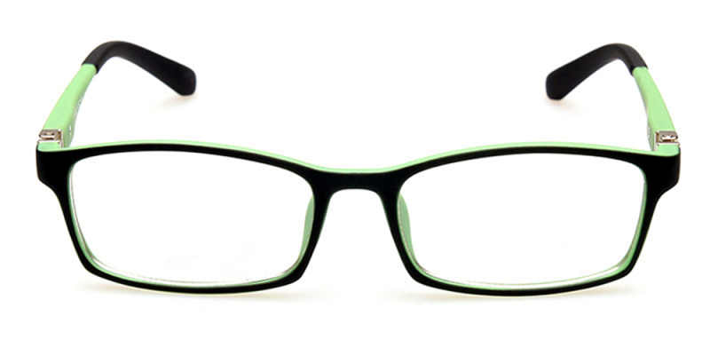 Spring Hinge Glasses Black Green Frame
