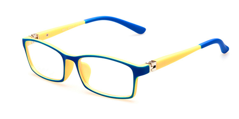 Eyeglasses for Kids with Blue Yellow Frame