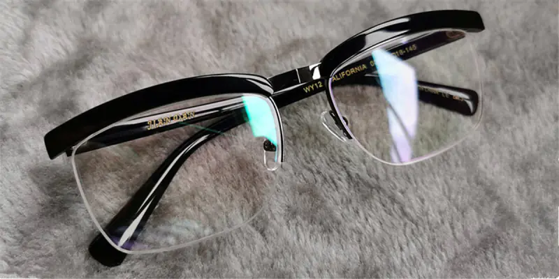 designer browline glasses