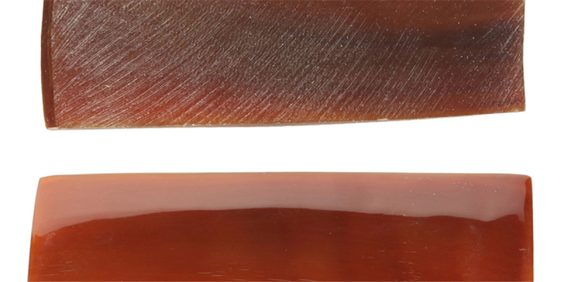  Buffalo Horn Glasses-Browline Clubmaster-Wide Temple Design-Brown