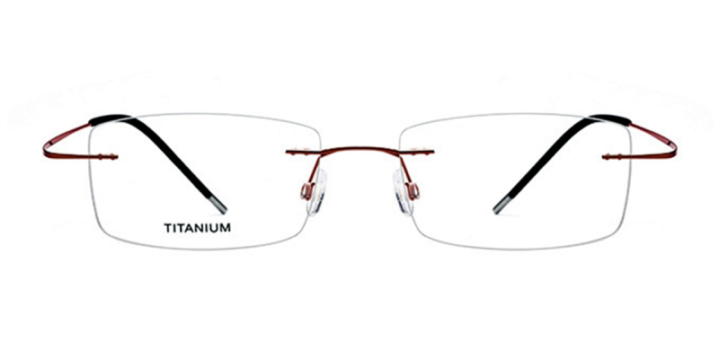 titanium rimless eyeglasses