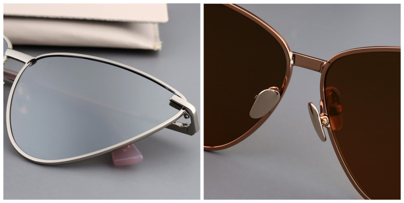 Polarized Flush Cat Eye Oversized Designer Sunglasses