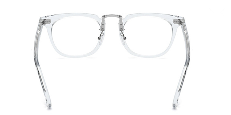 Clear Acetate Rectangular Eyeglasses 
