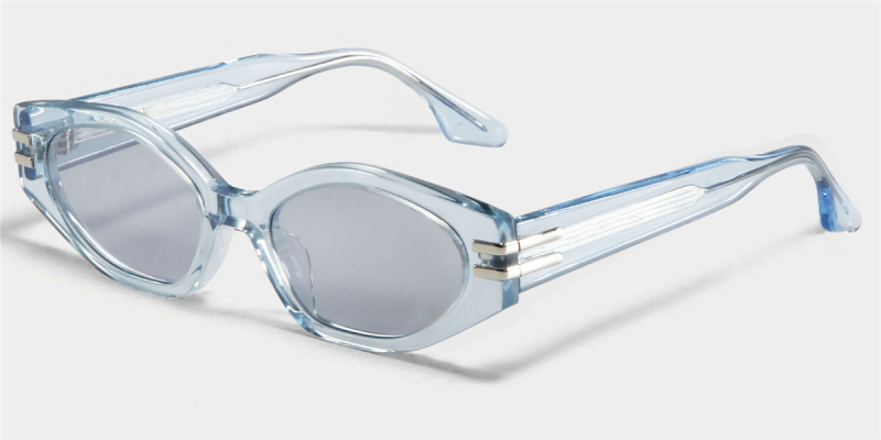 Wide Temple Colorful Clear Glasses