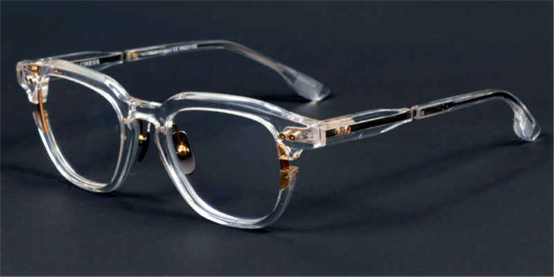 Wide Horn Rimmed Clear Glasses | Clear Glasses Trend Continues 2023-Clear