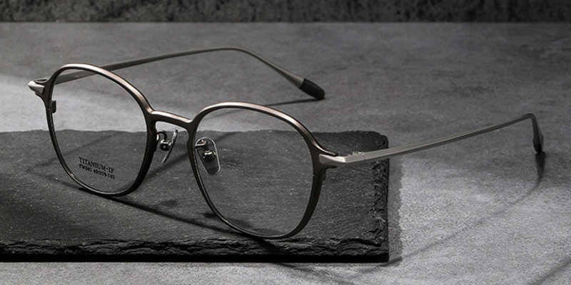 Color Pure Titanium Womens Eyeglasses Frames | You Deserve to Have-Gun