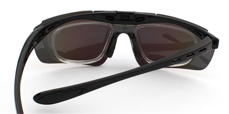 Colored Lenses Prescription Cycling Sunglasses -back