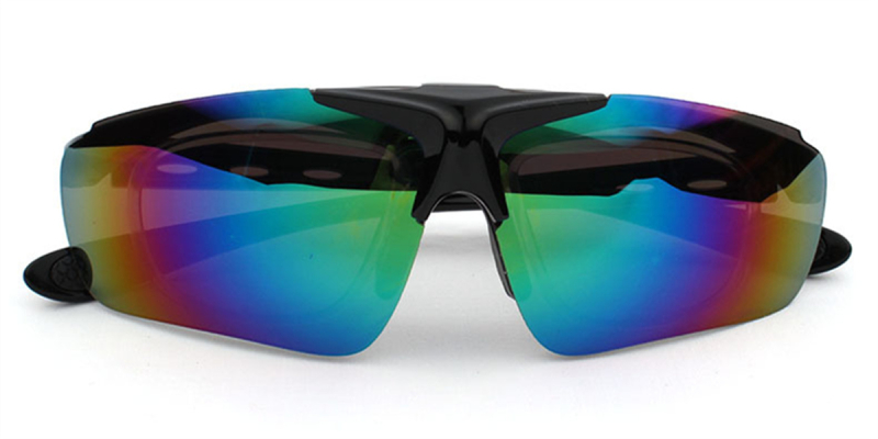Colored Lenses Prescription Cycling Sunglass-closed 